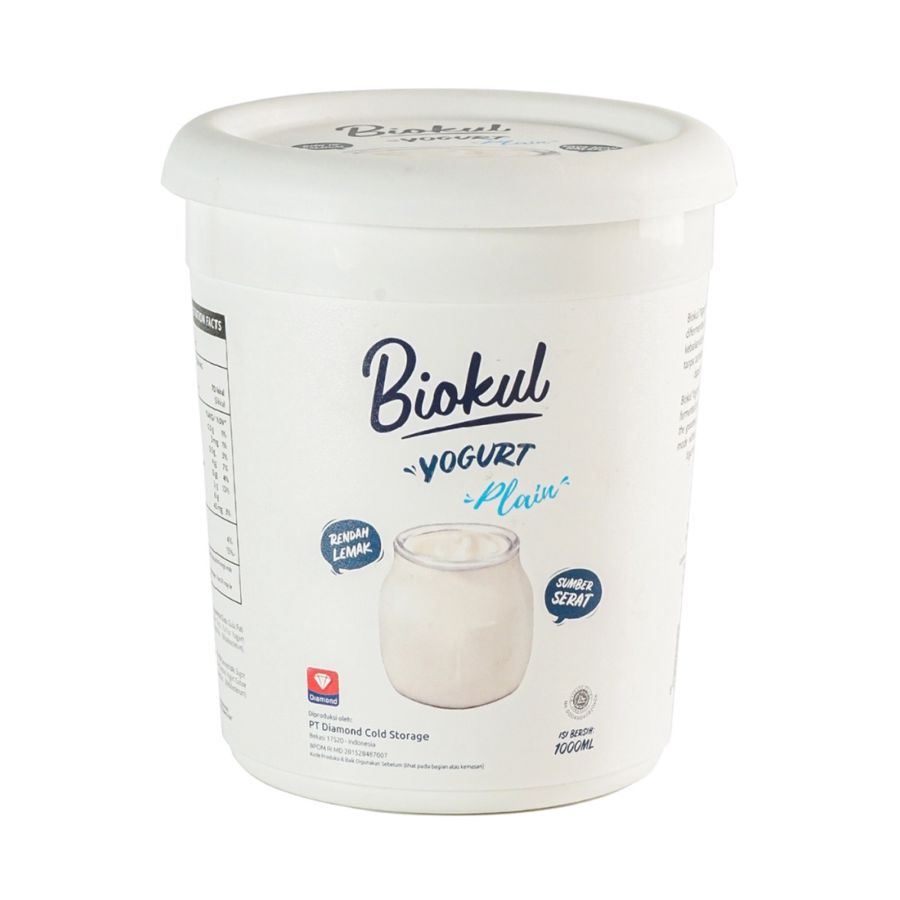 BioKul Yogurt Stirred Plain/Yoghurt 1000ml