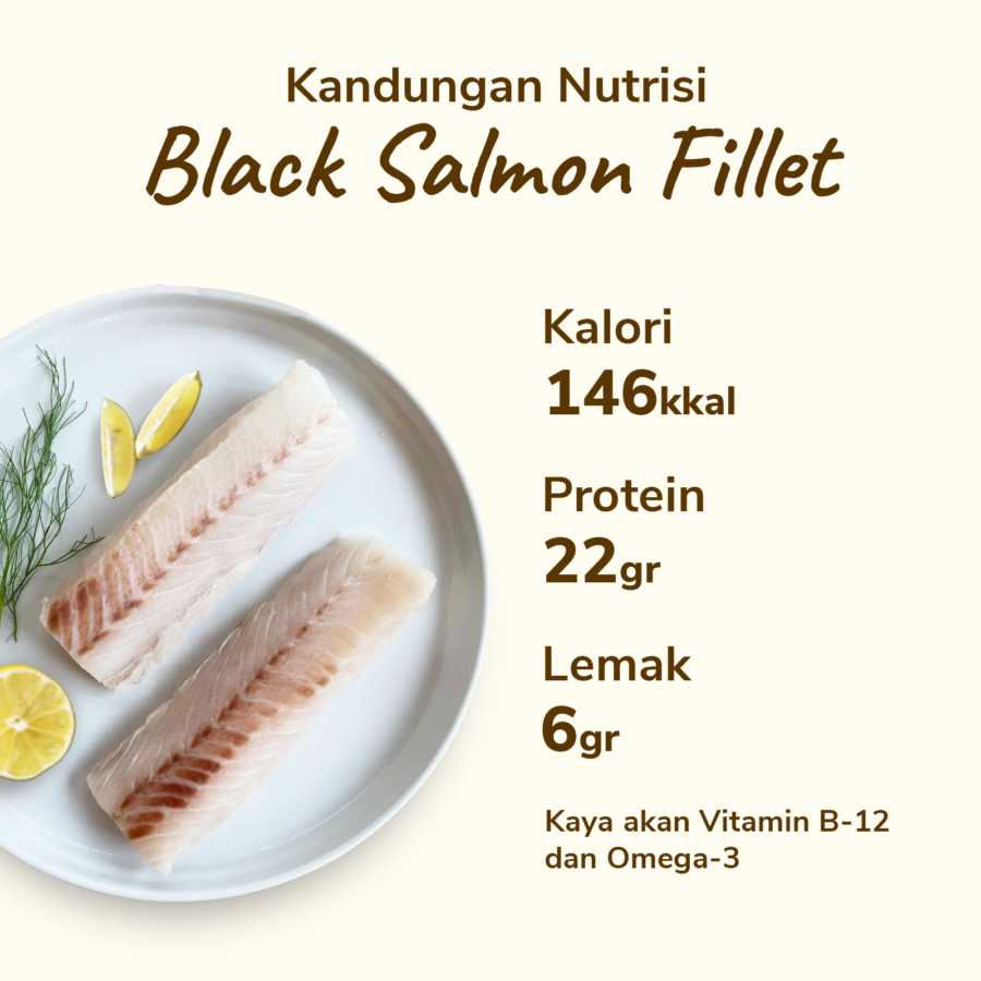 Black Salmon Fillet Astro Goods 250gram