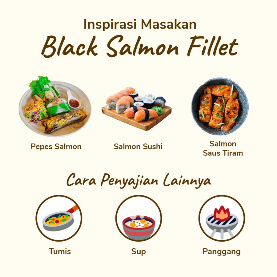 Black Salmon Fillet Astro Goods 250gram