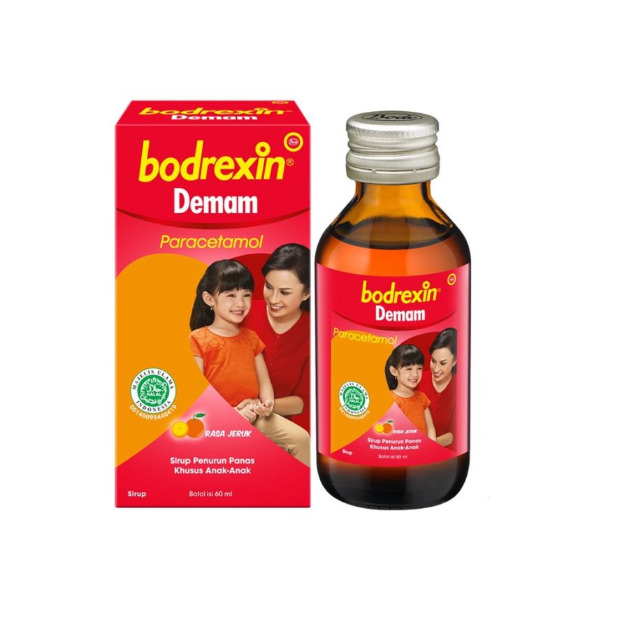 Bodrexin Demam Rasa Jeruk Sirup Botol 60ml 60ml