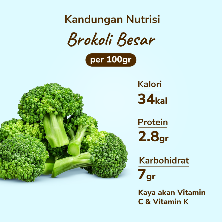 Brokoli Besar - Astro Farm 500gram