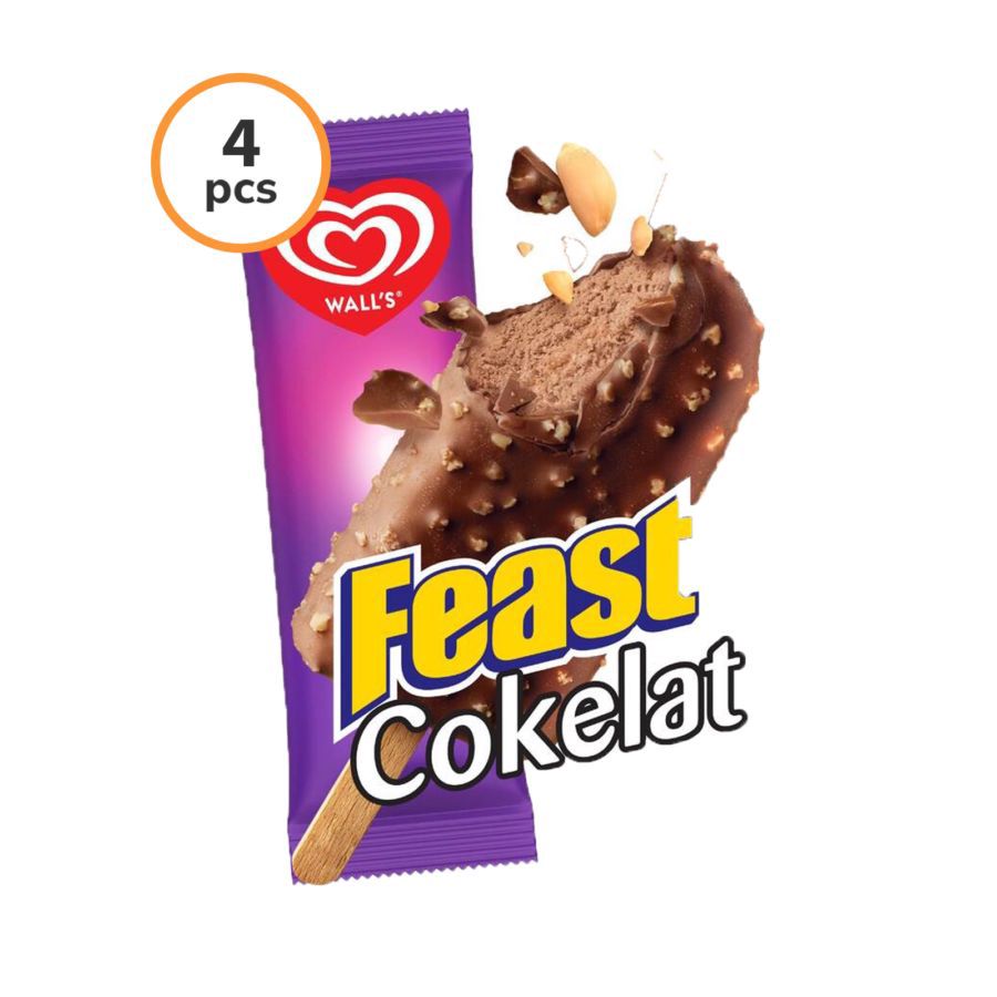 [Bundle 4] Feast Chocolate Ice Cream 65 ml - Es Krim Walls