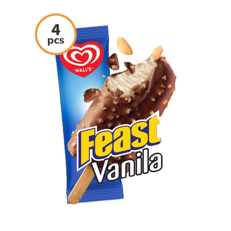 [Bundle 4] Feast Vanilla Ice Cream 65 ml - Es Krim Walls