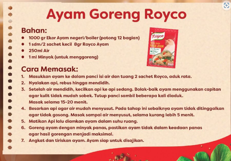 Bundle Royco Paket Ayam Merdeka 1pcs