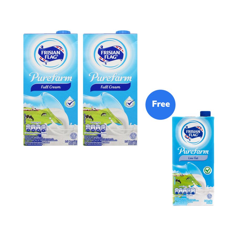 Buy 2 Frisian Flag Full Cream 946ml Get 1 Frisian Flag Low Fat 946ml 1pcs