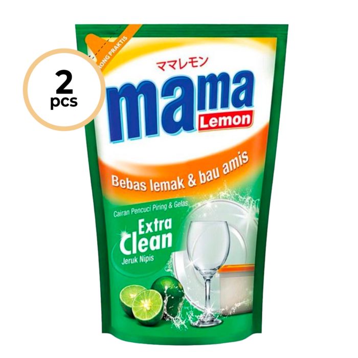 Buy 2 Mama Lemon Jeruk Nipis Extra Clean - 680ml