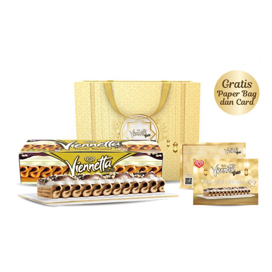 Buy Viennetta Gold Free Paper Bag & Gift Card Walls 1pcs