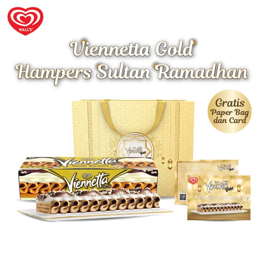 Buy Viennetta Gold Free Paper Bag & Gift Card Walls 1pcs
