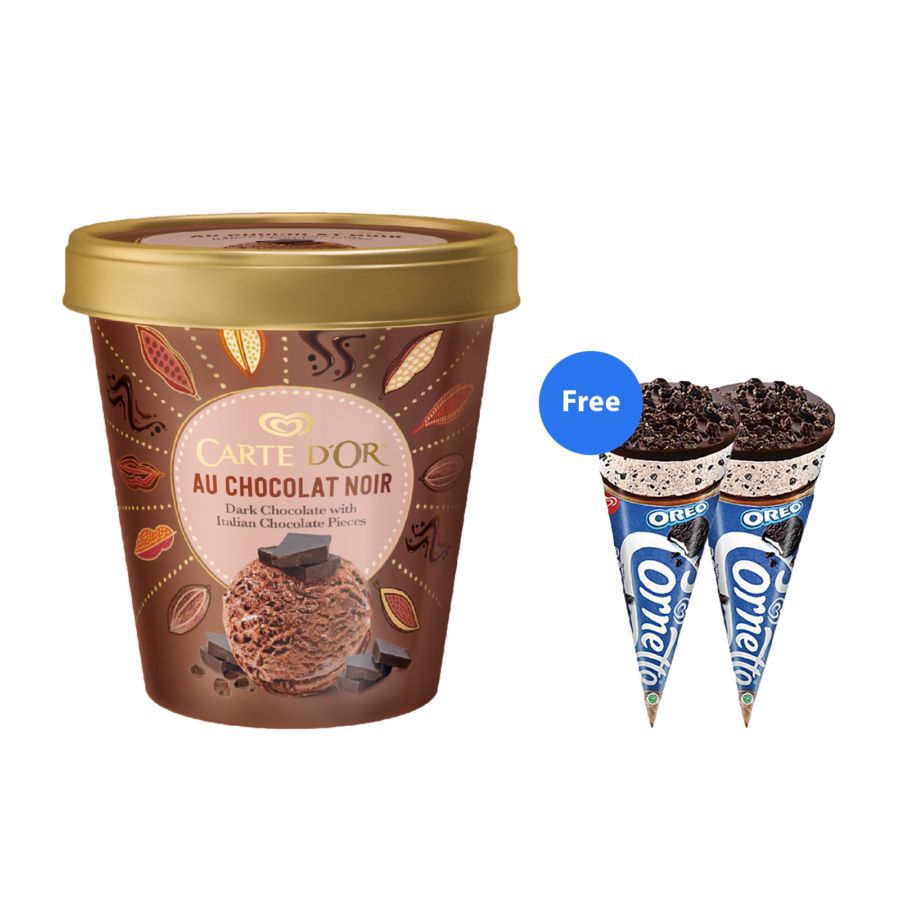 Buy Walls Cartedor Choco Free 2 Cornetto Oreo 1pcs