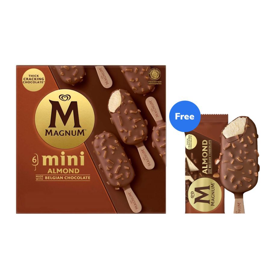 Buy Walls Magnum Mini Almond Free Magnum Almond 1pcs
