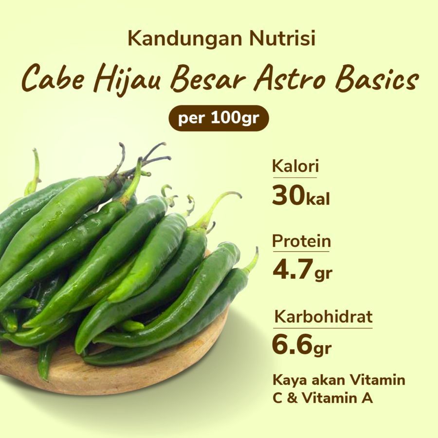 Cabe Hijau Besar Astro Farm 150gram