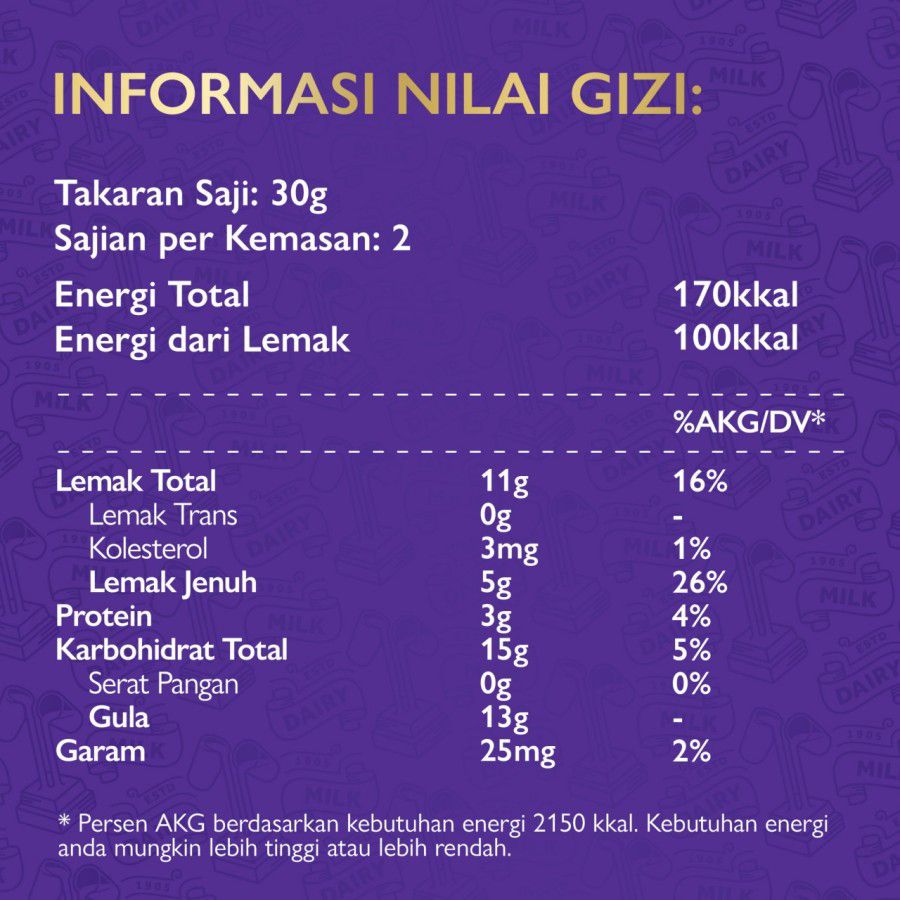 Cadbury Dairy Milk Black Forest/Coklat/Cokelat 62gram