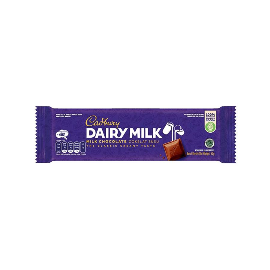 Cadbury Dairy Milk Chocolate/Coklat/Cokelat 62gram