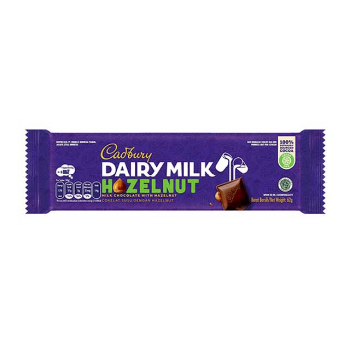 Cadbury Dairy Milk Hazelnut/Coklat/Cokelat