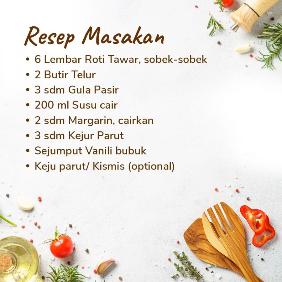 Cemilan Anak Kost: Bread Pudding 1pcs