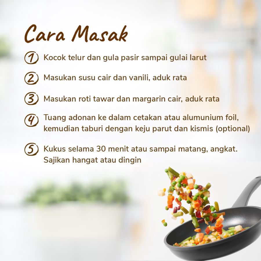 Cemilan Anak Kost: Bread Pudding 1pcs