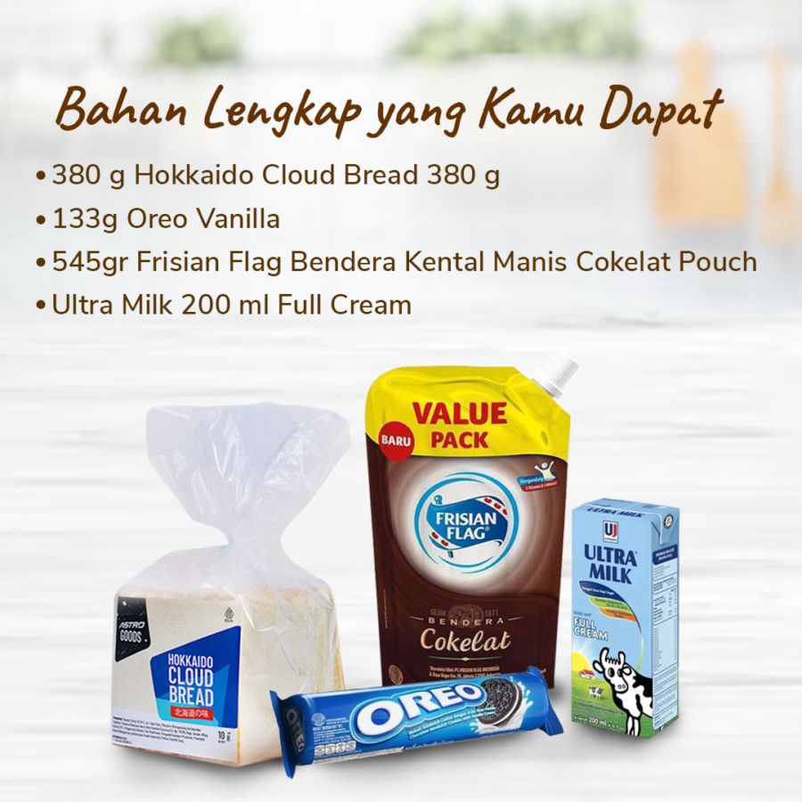 Cemilan Anak Kost - Oreo Roll Bread 1pcs