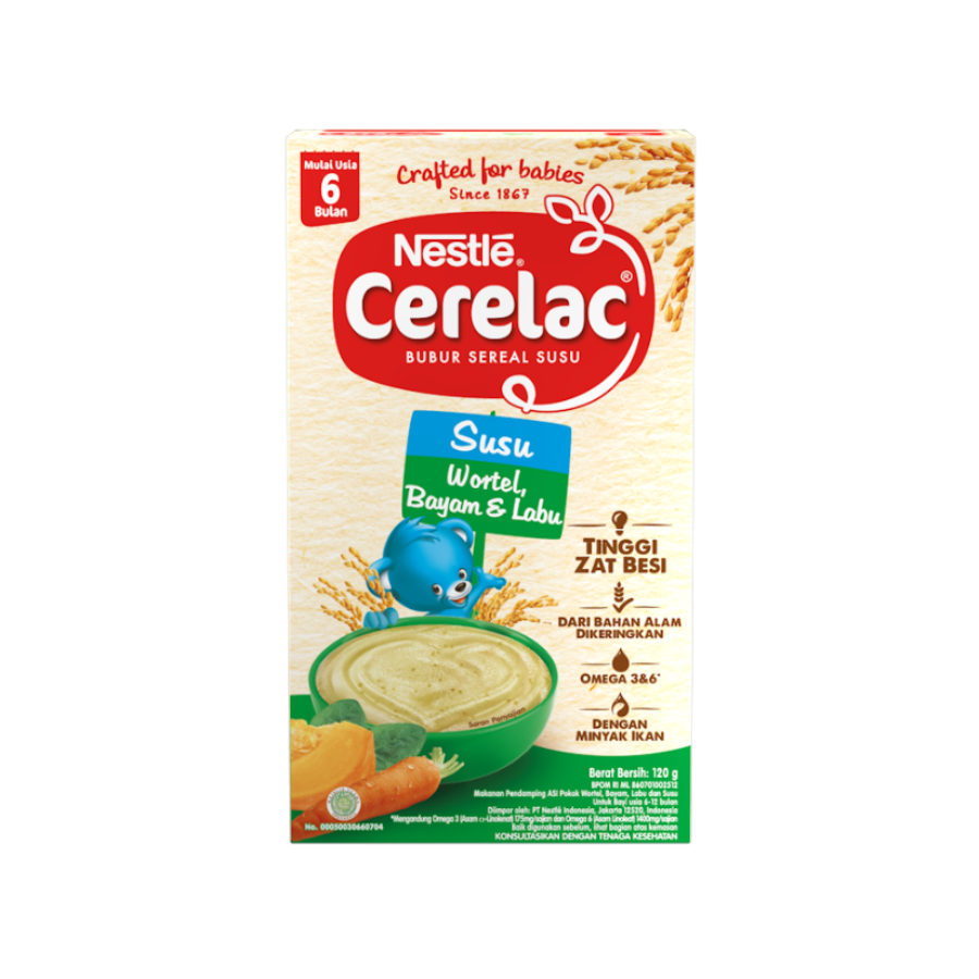 Cerelac 6+ Wortel Bayam Labu 120gram