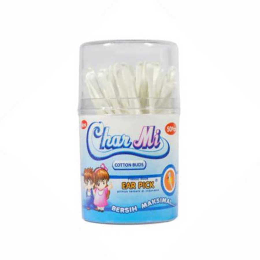 Charmi Plastic Stick Ear Pick 50pcs 1pack