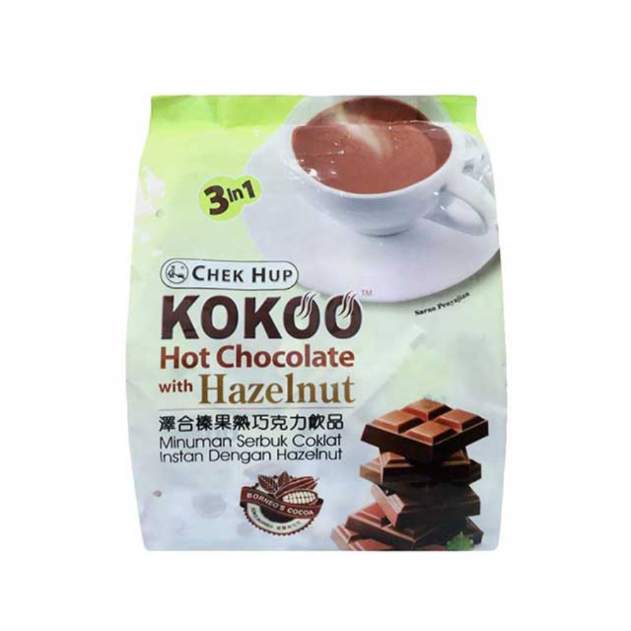 [INVALID] Chek Hup 3 In 1 Kokoo Hazelnut Drink 40gr x 15pcs 600 gram 600gram