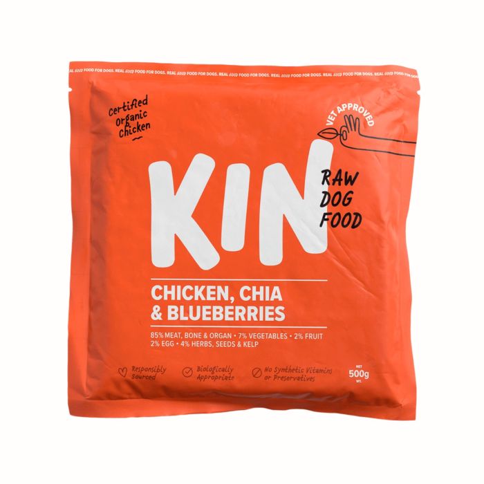 Chicken, Chia & Blueberries - Kin Dog Food