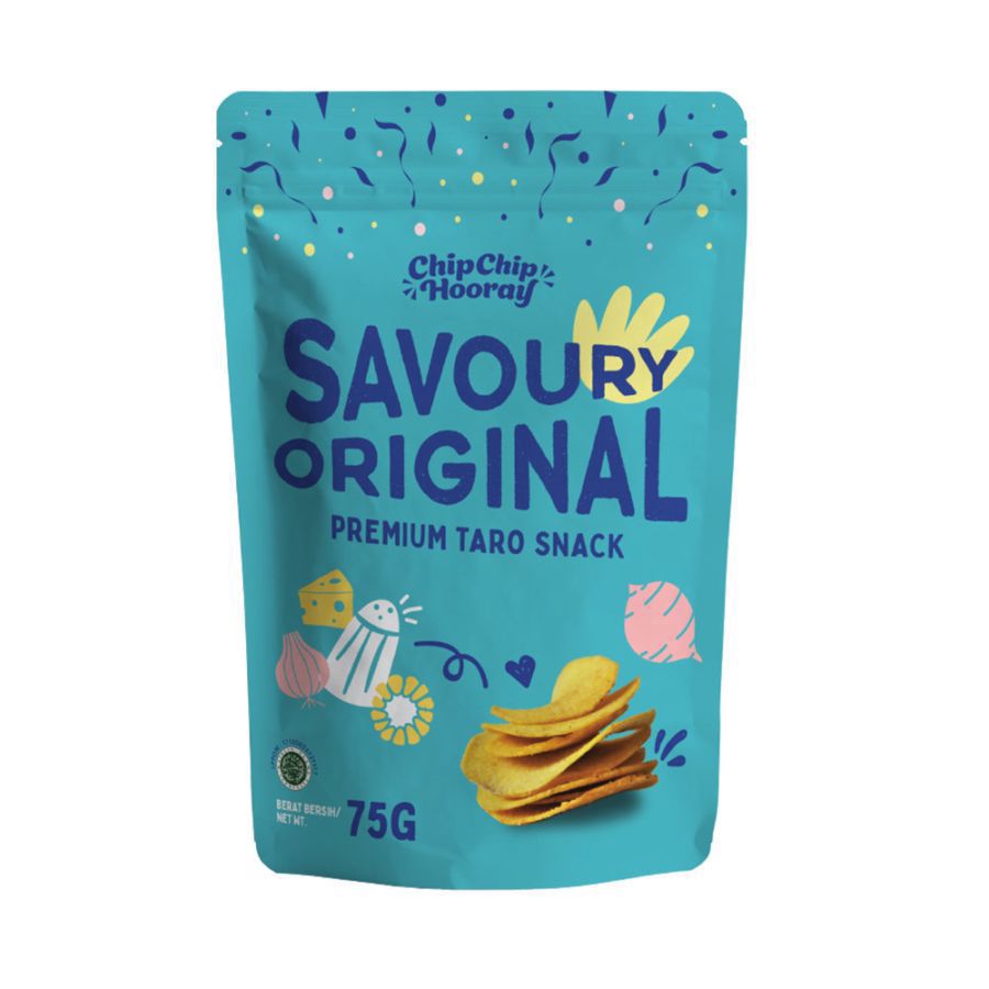 Chip Chip Hooray Premium Taro Snack Savoury Original Gluten Free Healthy Snack 75gram