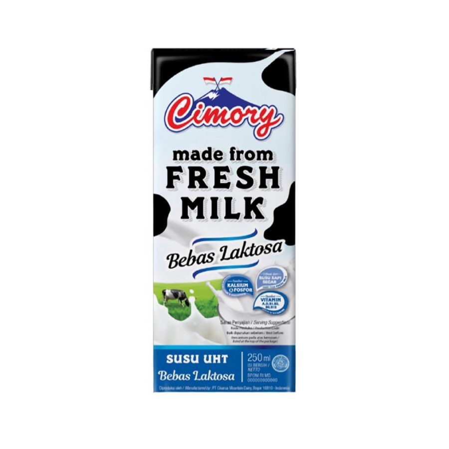 Cimory UHT Milk Bebas Laktosa/Susu UHT 250ml