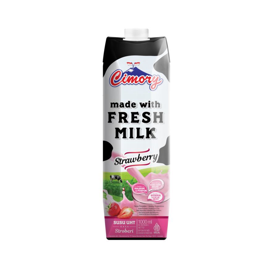 Cimory UHT Milk Strawberry  1000ml