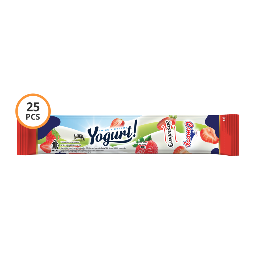 Cimory Yoghurt Stick Strawberry 40gr isi 25pcs/Yoghurt 25pcs