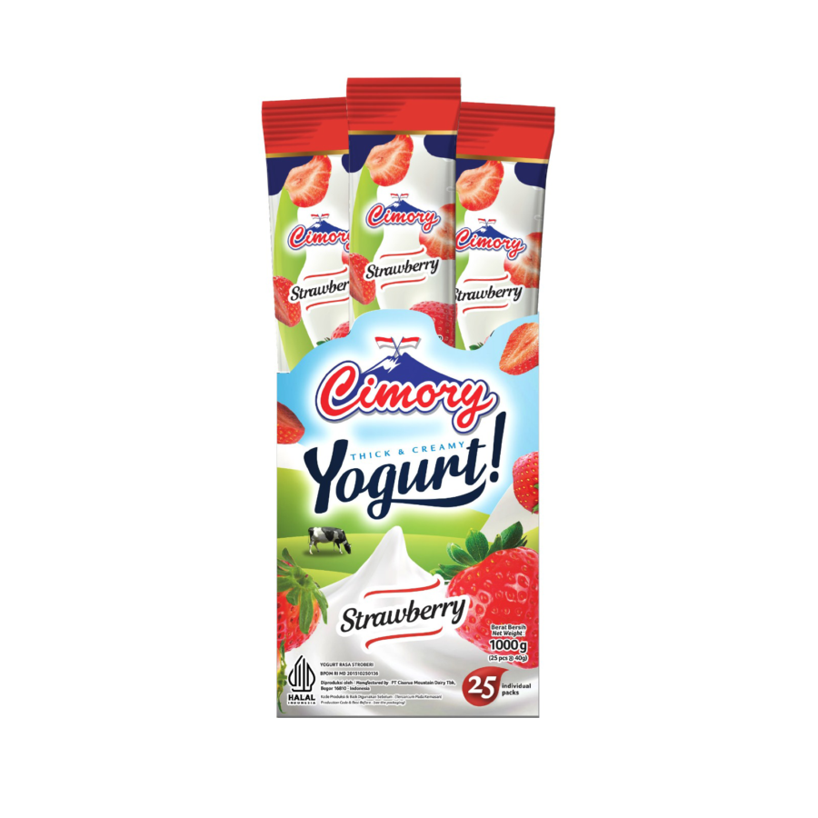 Cimory Stick Strawberry Yogurt Box 25pcs