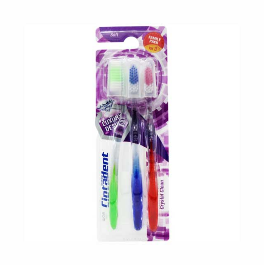 Ciptadent Toothbrush Crystal Kotak Soft 3pcs