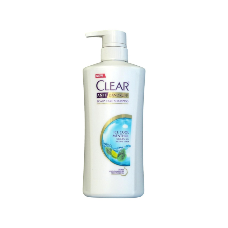 Clear Ice Cool Menthol Anti Dandruff Shampoo Pump 400ml