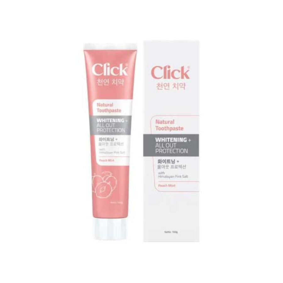 Click Toothpaste White + All Out Protection/Pasta Gigi 100gram