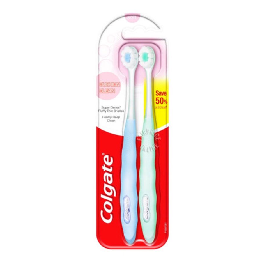 Colgate Toothbrush Cushion Clean isi 2/Sikat Gigi 1packs