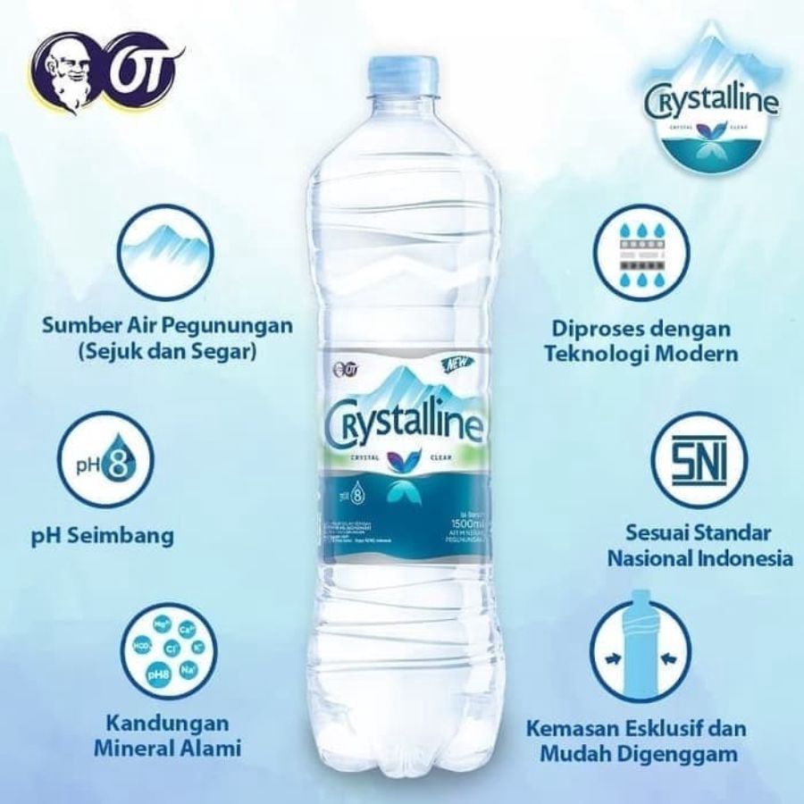 Crystaline Air Mineral Botol 600ml