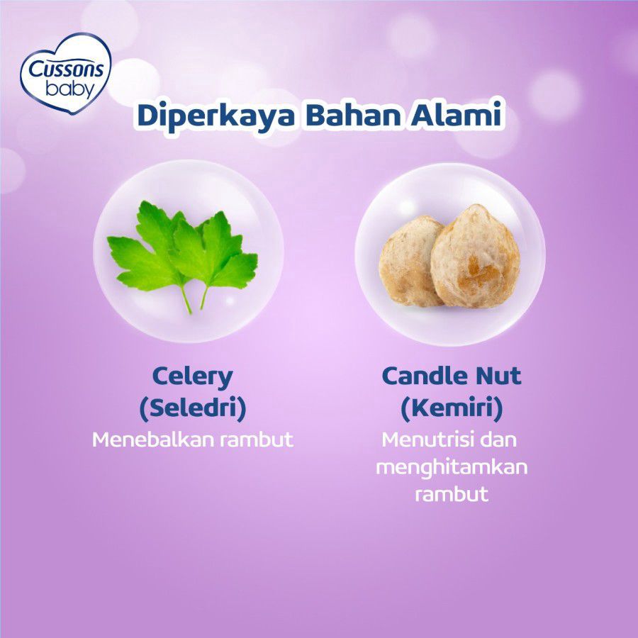 Cussons Baby Hair Lotion Candle Nut & Celery Perawatan Bayi 200ml