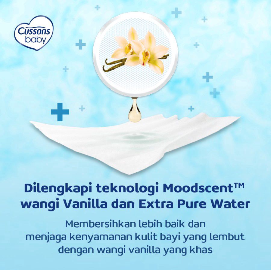 Cussons Baby Wipes Mild & Gentle 45sheet/Tisu Basah Bayi 1pack