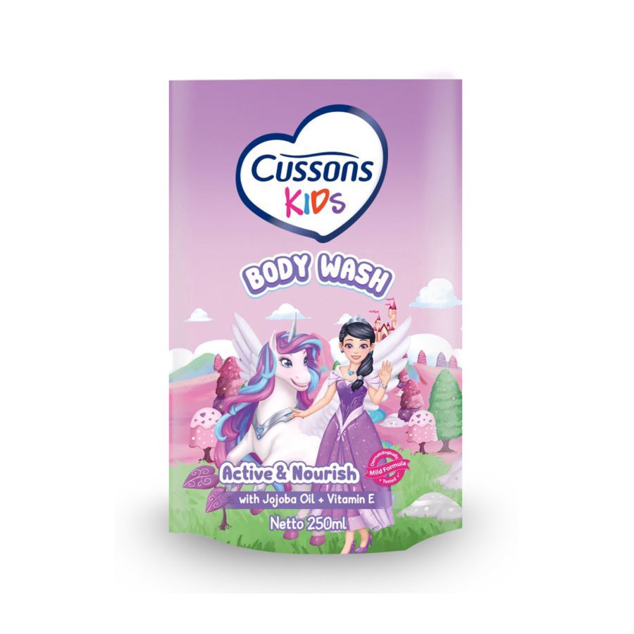 Cusson Kids Body Wash Unicorn Active & Nourish Kebersihan Bayi 250ml