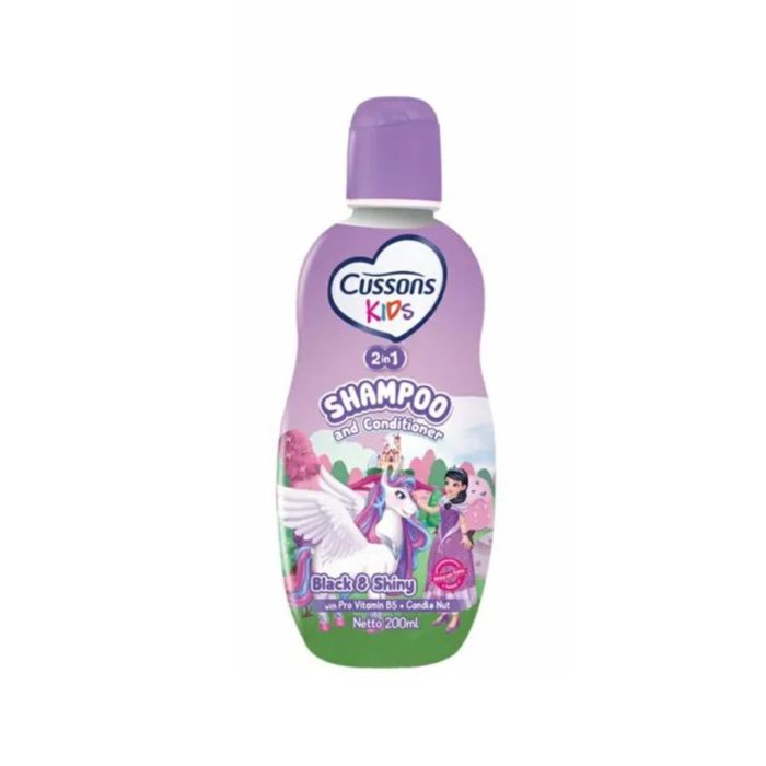 Cussons Kids Shampoo Unicorn Black & Shiny Kebersihan Bayi