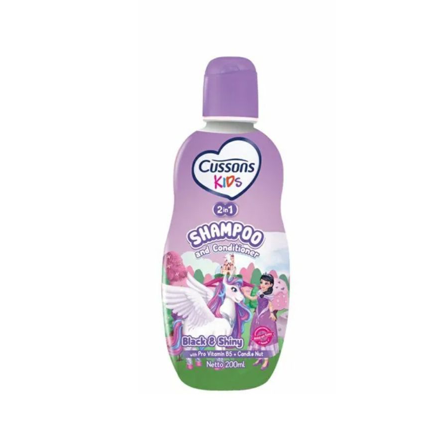 Cussons Kids Shampoo Unicorn Black & Shiny Kebersihan Bayi 1pcs