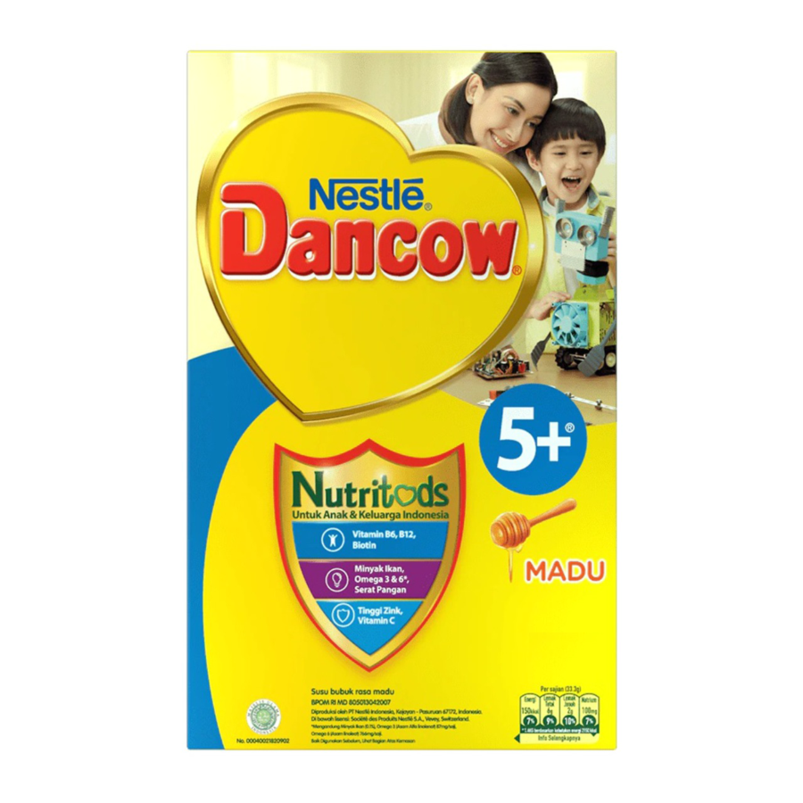 Dancow Madu 5-12 Thn Advanced Excelnutri/Susu Formula 350gram