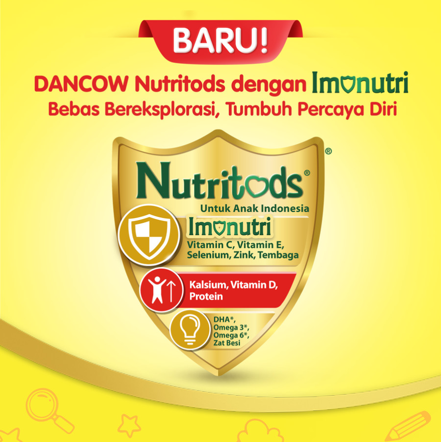 Dancow Advanced Excelnutri Vanilla 1-3 Tahun Susu Formula 350gram