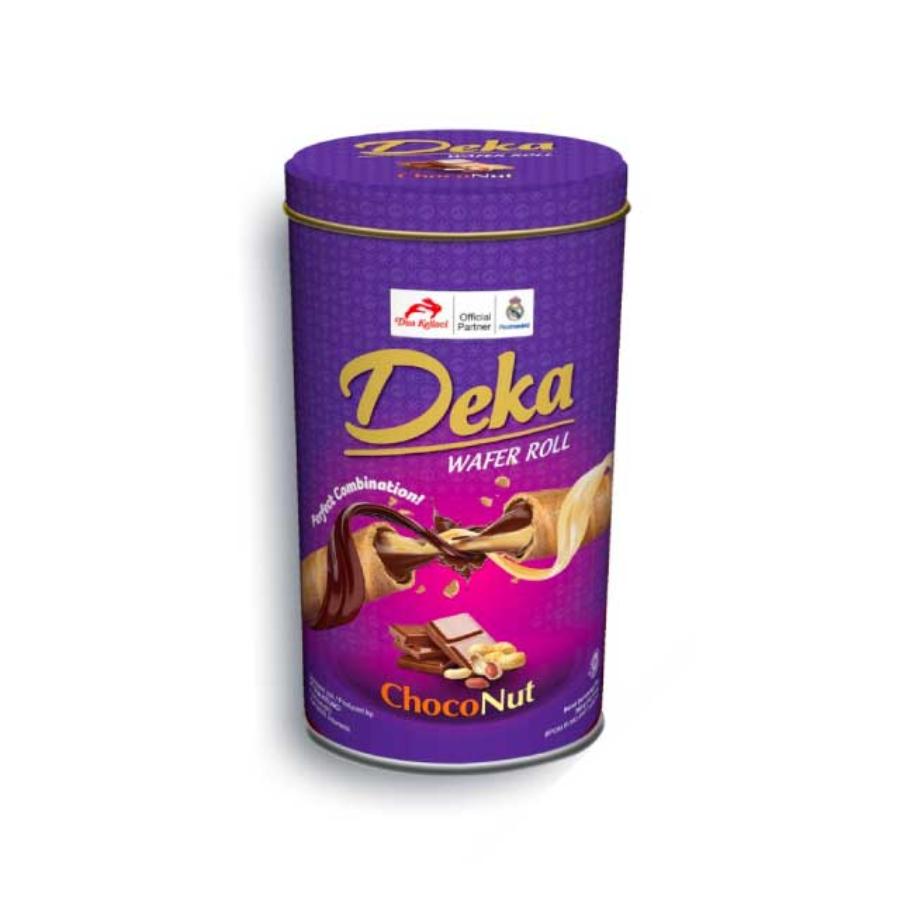 [INVALID] Deka Wafer Roll Choco Nut Tin 330 gram 330gram