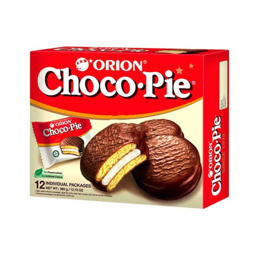 [INVALID] Delfi Orion Dark Chocopie 12P 360 gram 360gram