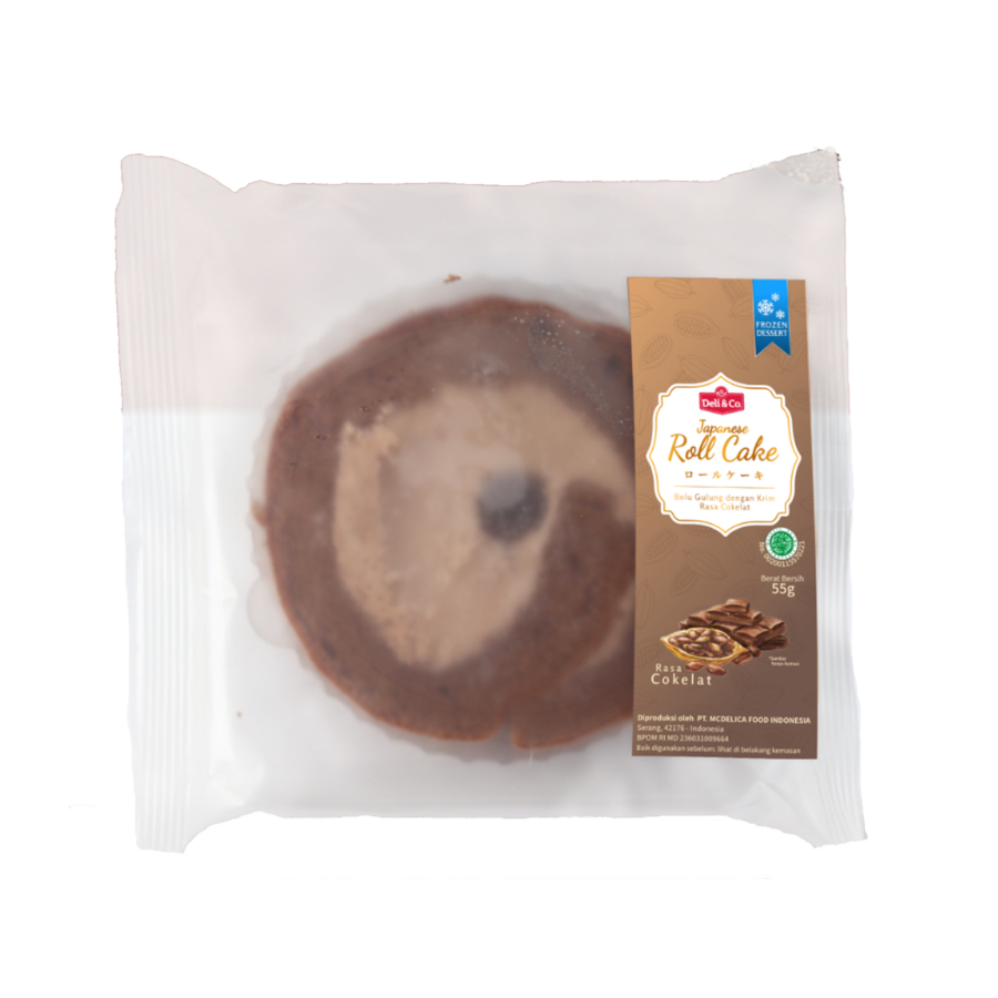 Deli & Co Japanese Roll Cake Chocolate 55gram