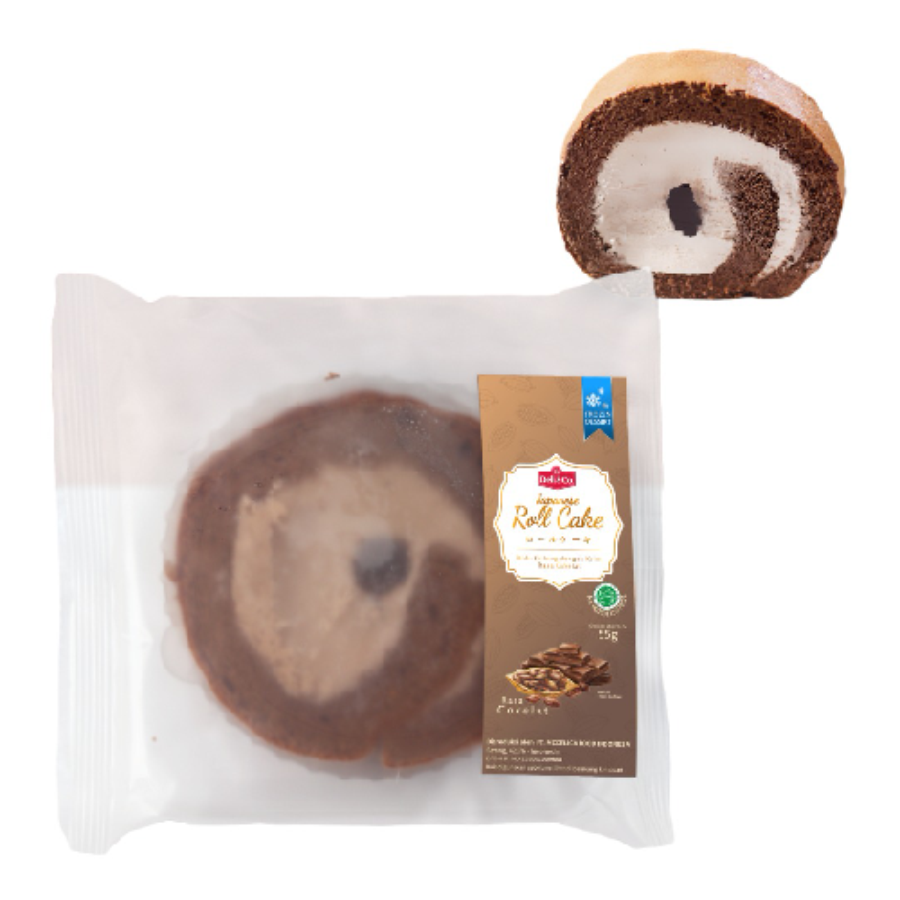 Deli & Co Japanese Roll Cake Chocolate 55gram