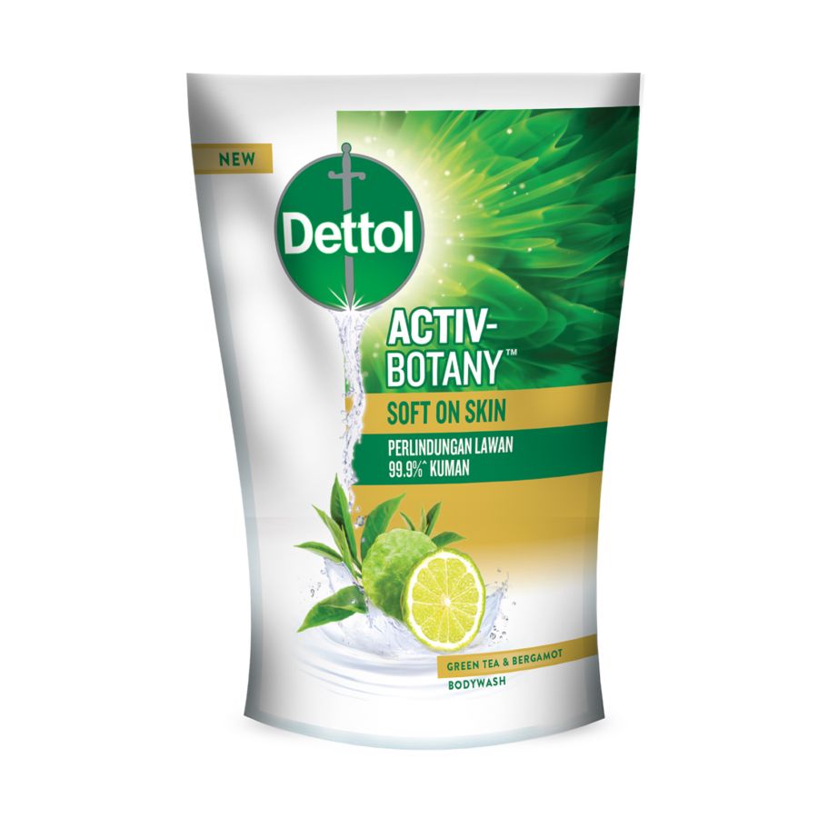 Dettol Sabun Mandi Cair - Body Wash Activ-Botany Green Tea & Bergamot 370gram