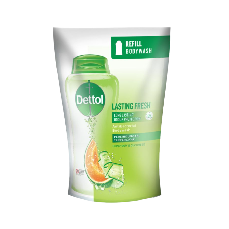 Dettol Lasting Fresh Honeydew & Cucumbar Antibacterial Body Wash 370ml