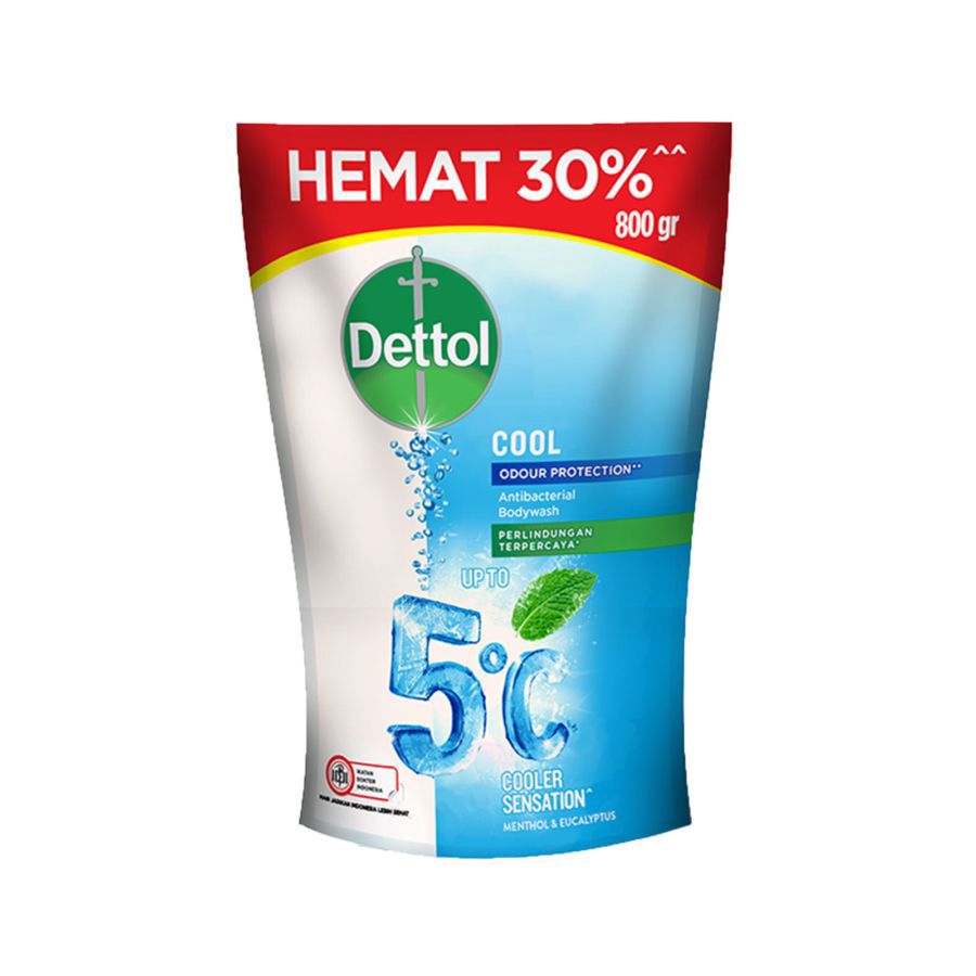 Dettol Cool Menthol & Eaucalyptus Antibacterial Body Wash 720gram