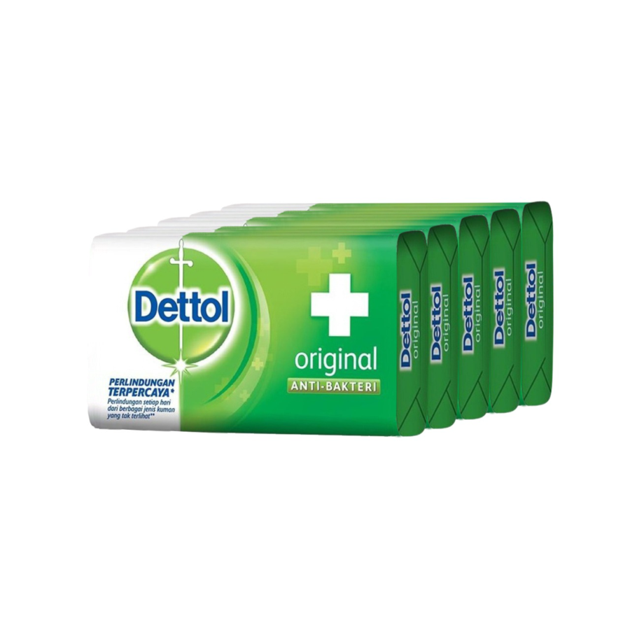 Dettol Sabun Batang Anti bakteri - Bar Soap Original 100gr 5pcs